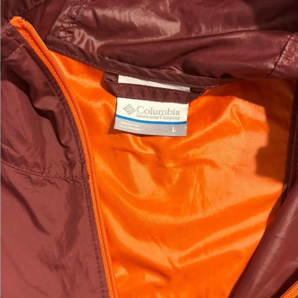 Columbia windbreaker Virginia Tech size large - like New